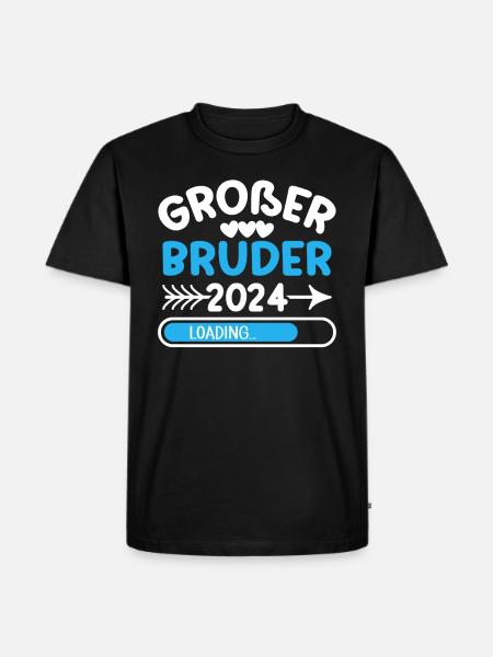 Großer Bruder 2024 - Männer Premium Bio T-Shirt - Schwarz