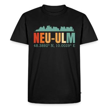 Neu-Ulm - T-shirt Premium bio Homme - noir - Devant - Nico (187cm)