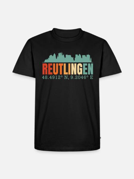 Reutlingen - Men's Premium Organic T-Shirt - black