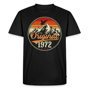 Orginal 1972 - T-shirt Premium bio Homme - noir - Devant - Nico (187cm)