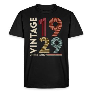 FABRIQUÉ EN 1929 - T-shirt Premium bio Homme - noir - Devant - Nico (187cm)