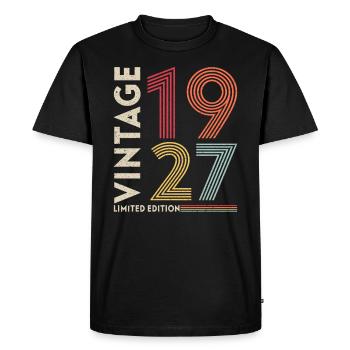 édition limitée millésime 1927 - T-shirt Premium bio Homme - noir - Devant - Nico (187cm)