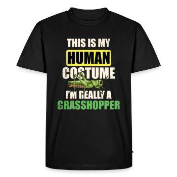 C’est mon costume humain Je suis vraiment un - T-shirt Premium bio Homme - noir - Devant - Nico (187cm)
