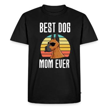 Dogue allemand - T-shirt Premium bio Homme - noir - Devant - Nico (187cm)