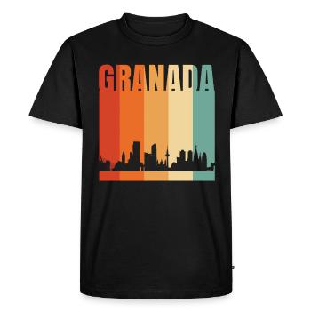 Grenade - T-shirt Premium bio Homme - noir - Devant - Nico (187cm)