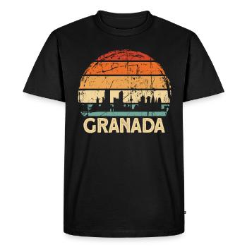 Grenade - T-shirt Premium bio Homme - noir - Devant - Nico (187cm)
