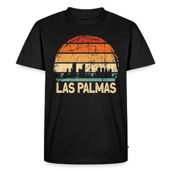 Las Palmas - T-shirt Premium bio Homme - noir - Devant - Nico (187cm)