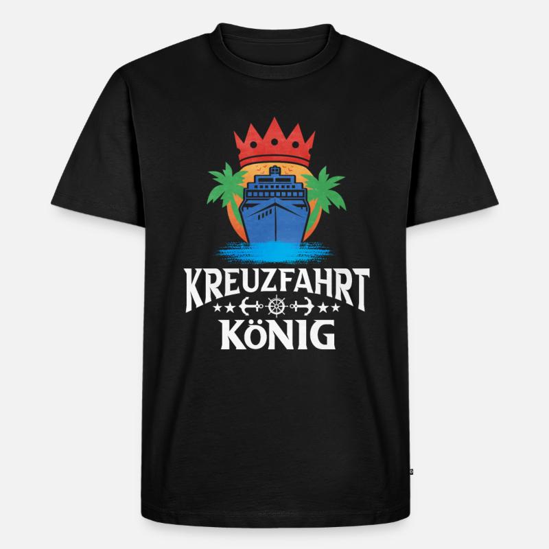 Kreuzfahrt - Männer Premium Bio T-Shirt - Schwarz
