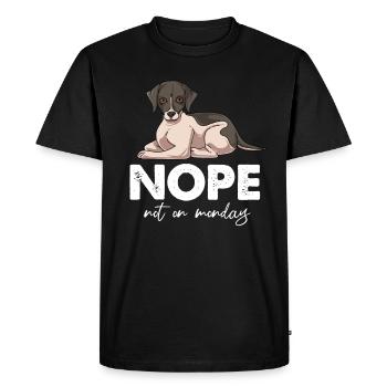 Whippet - T-shirt Premium bio Homme - noir - Devant - Nico (187cm)