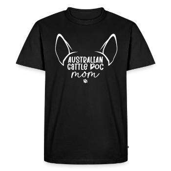 Australian Cattle Dog - Men's Premium Organic T-Shirt - black - Front - Nico (187cm)