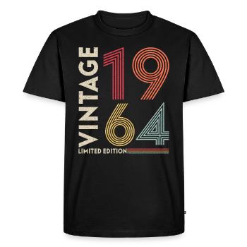 Millésime 1964 Original - T-shirt Premium bio Homme - noir - Devant - Nico (187cm)