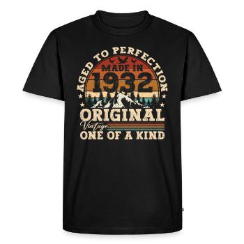 Édition limitée 1932 - T-shirt Premium bio Homme - noir - Devant - Nico (187cm)