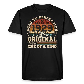 Jahrgang 1929 Rétro Vintage - T-shirt Premium bio Homme - noir - Devant - Nico (187cm)
