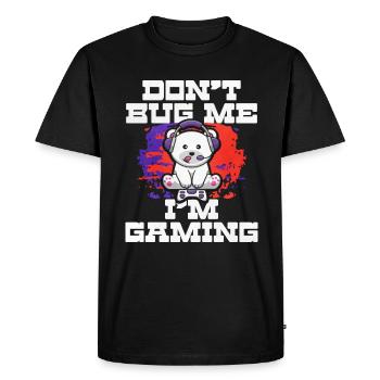 Gaming Gaming Computer Games Gift - Men's Premium Organic T-Shirt - black - Front - Nico (187cm)