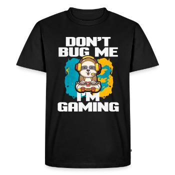 Gaming Gaming Computer Games Gift - Men's Premium Organic T-Shirt - black - Front - Nico (187cm)