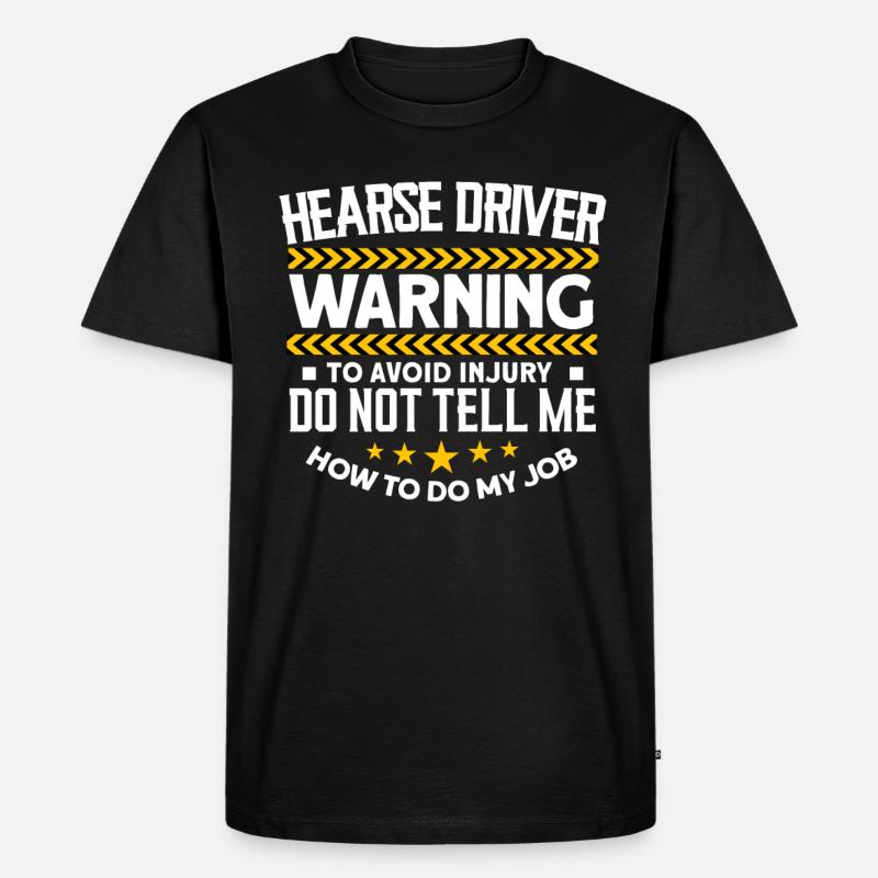 Leichenwagenfahrer - Männer Premium Bio T-Shirt - Schwarz