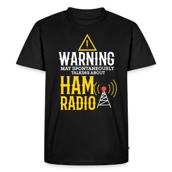 Ham Radio Amateur Radio Funker Gift - Men's Premium Organic T-Shirt - black - Front - Nico (187cm)