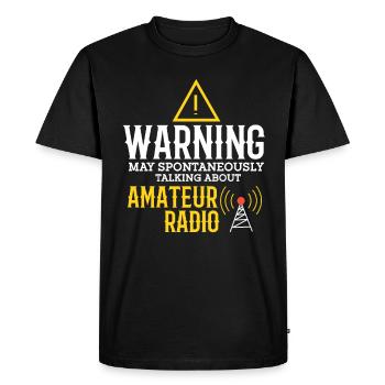 Ham Radio Amateur Radio Funker Gift - Men's Premium Organic T-Shirt - black - Front - Nico (187cm)