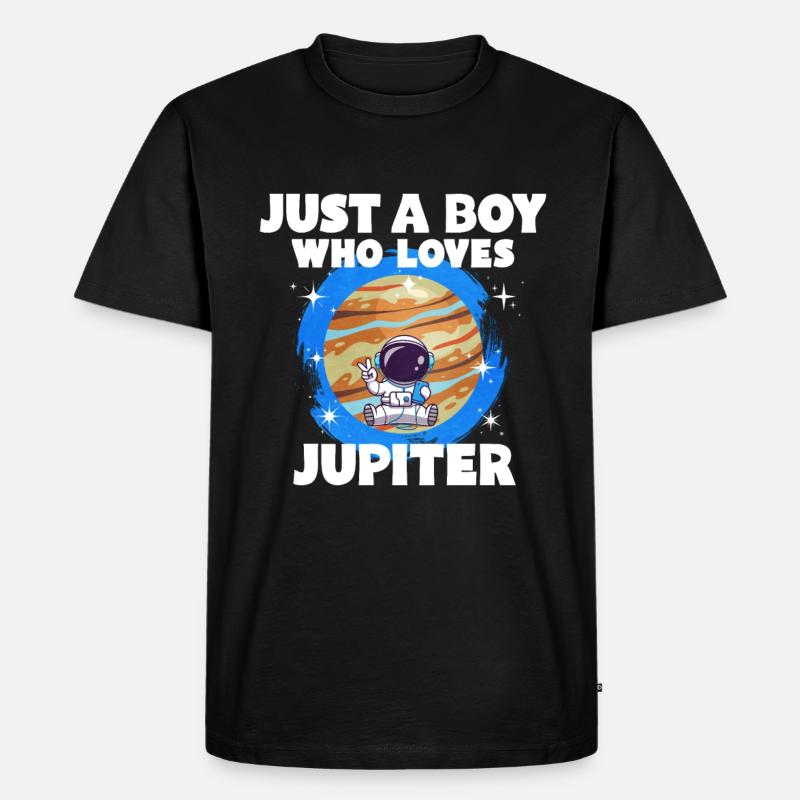 Jupiter Planet Geschenk - Männer Premium Bio T-Shirt - Schwarz