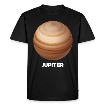 Jupiter - Men's Premium Organic T-Shirt - black - Front - Nico (187cm)