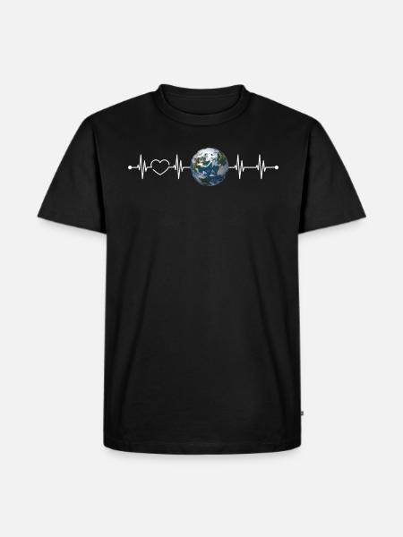 Earth - Men's Premium Organic T-Shirt - black