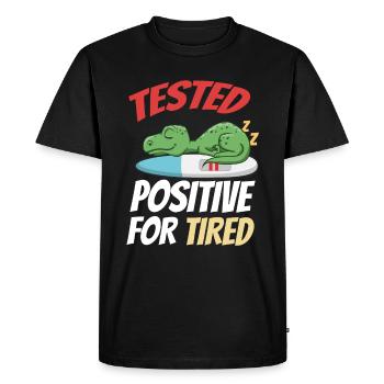 Cadeau doux pour dormir - T-shirt Premium bio Homme - noir - Devant - Nico (187cm)