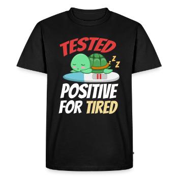 Cadeau doux pour dormir - T-shirt Premium bio Homme - noir - Devant - Nico (187cm)