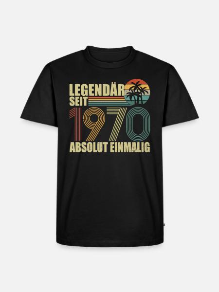 Legendary since 1970 - Men's Premium Organic T-Shirt - black