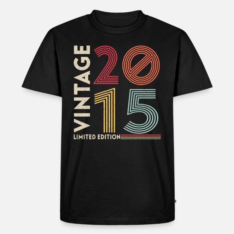Old School 2015 - Männer Premium Bio T-Shirt - Schwarz