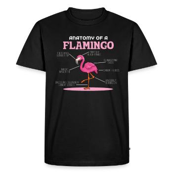 Anaotomy Of A Flamingo - Men's Premium Organic T-Shirt - black - Front - Nico (187cm)