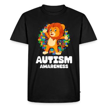 Autism Autism Gift - Men's Premium Organic T-Shirt - black - Front - Nico (187cm)