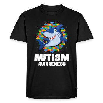 Autism Autism Gift - Men's Premium Organic T-Shirt - black - Front - Nico (187cm)