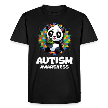 Autism Autism Gift - Men's Premium Organic T-Shirt - black - Front - Nico (187cm)
