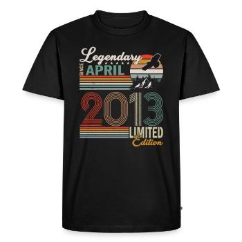 2013 April 2013 Anniversary April 2013 April - Men's Premium Organic T-Shirt - black - Front - Nico (187cm)