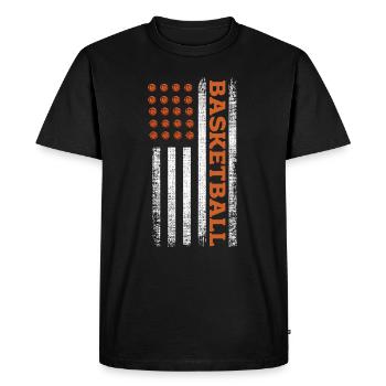Basket-ball - T-shirt Premium bio Homme - noir - Devant - Nico (187cm)