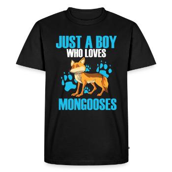 Mongoose mongoose - Men's Premium Organic T-Shirt - black - Front - Nico (187cm)