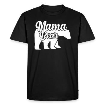 Mama Bear - T-shirt Premium bio Homme - noir - Devant - Nico (187cm)