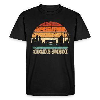 Schloß Holte-Stukenbrock - T-shirt Premium bio Homme - noir - Devant - Nico (187cm)