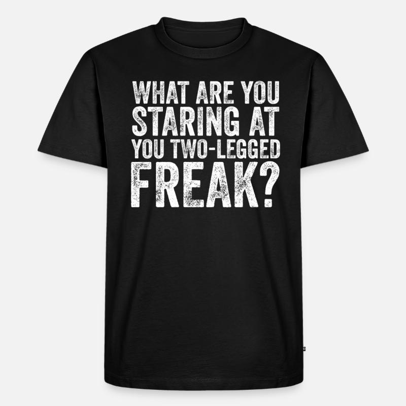 Amputiertes Bein Prothese Geschenk - Männer Premium Bio T-Shirt - Schwarz