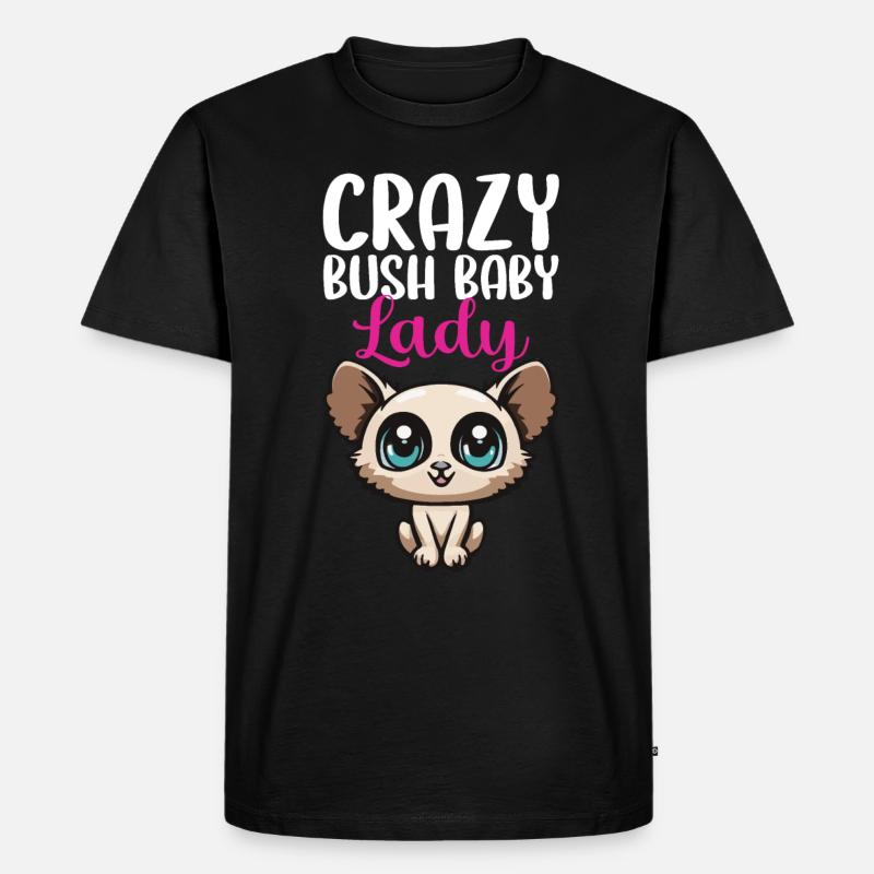 Galago - Männer Premium Bio T-Shirt - Schwarz