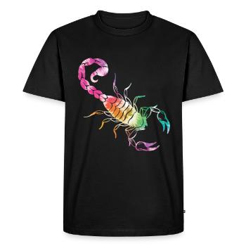 Scorpion - Men's Premium Organic T-Shirt - black - Front - Nico (187cm)