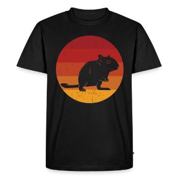 Gerbille - T-shirt Premium bio Homme - noir - Devant - Nico (187cm)