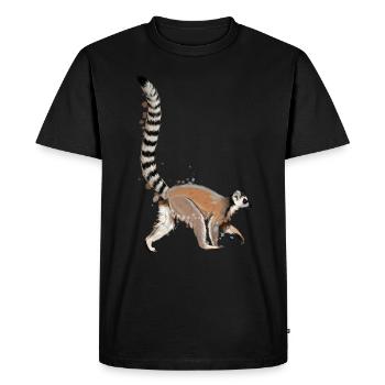 Lémurien - T-shirt Premium bio Homme - noir - Devant - Nico (187cm)