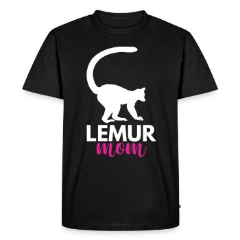 Lémurien - T-shirt Premium bio Homme - noir - Devant - Nico (187cm)