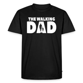 Le père qui marche - T-shirt Premium bio Homme - noir - Devant - Nico (187cm)