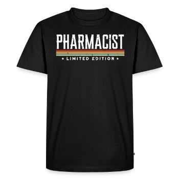 Pharmacien - T-shirt Premium bio Homme - noir - Devant - Nico (187cm)
