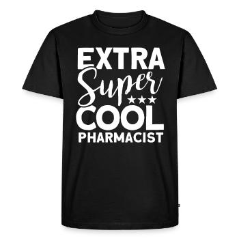 Pharmacien - T-shirt Premium bio Homme - noir - Devant - Nico (187cm)
