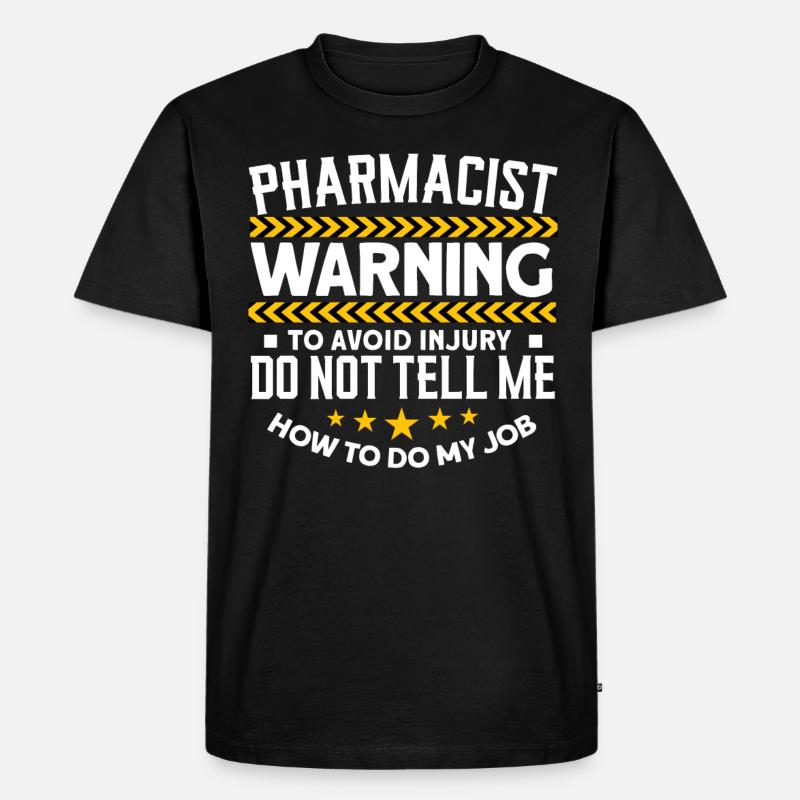 Apotheker - Männer Premium Bio T-Shirt - Schwarz