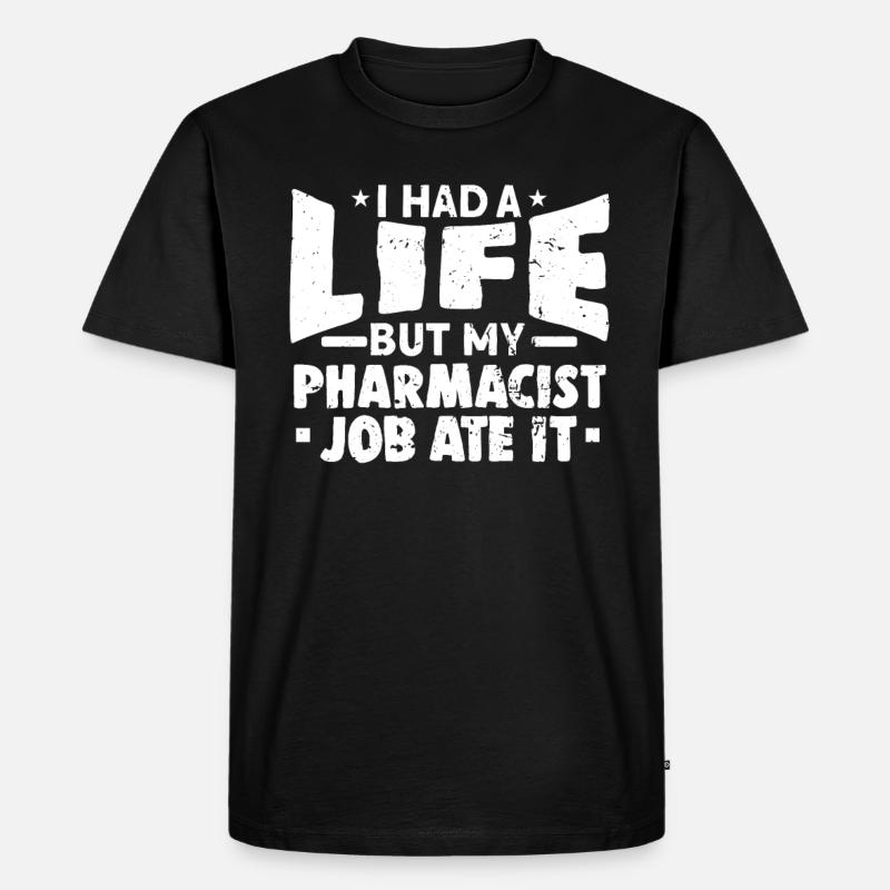 Apotheker - Männer Premium Bio T-Shirt - Schwarz
