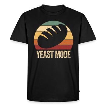 Vintage Yeast Mode - Men's Premium Organic T-Shirt - black - Front - Nico (187cm)
